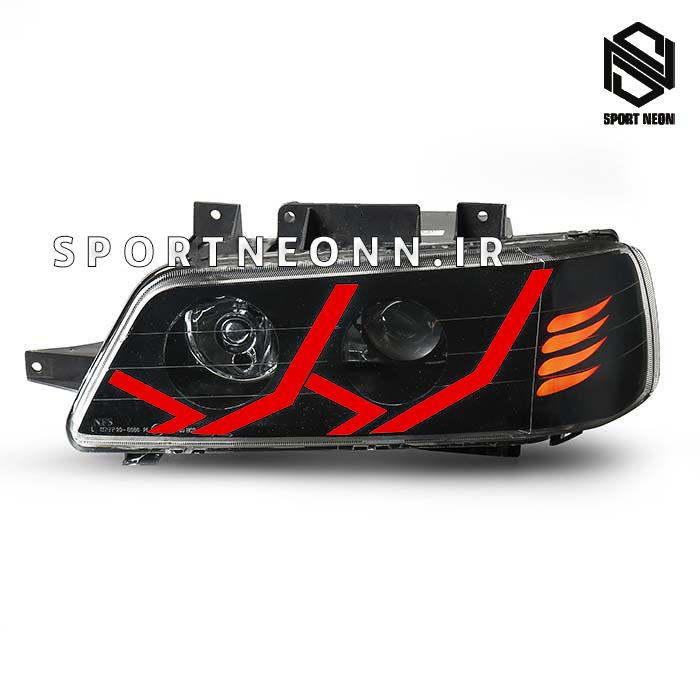 چراغ جلو اسپرت 405وslx یه تیکه طرح لامبورگینی قرمز